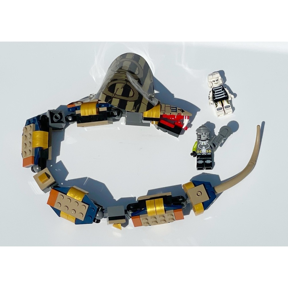 Legos Cobra Only Rare from Pharaoh's Quest Cursed Cobra Statue + 2 Minifigures - Picture 4 of 5